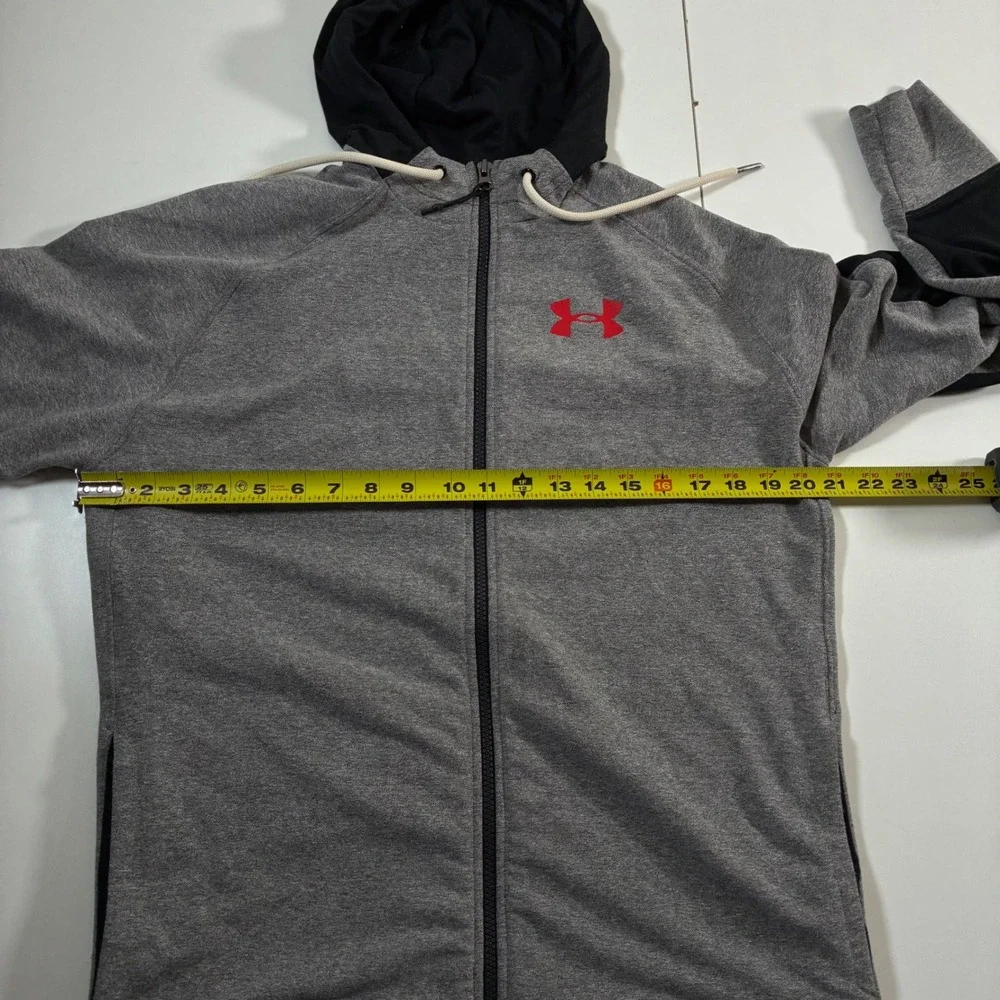 Under Armour Muhammad Ali Hoodie Medium Grey Black Full Zip UA Boxing Jacket - Picture 7 of 11